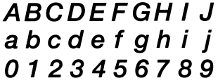 105: Helvetica Neue Medium Italic