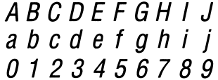 97: Helvetica Condensed Italic