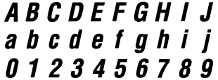 101: Helvetica Condensed Bold Italic