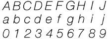 107: Helvetica Neue Thin Italic