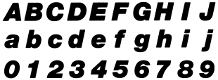 117: Helvetica Neue Black Italic