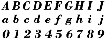 127: Bodoni Bold Italic