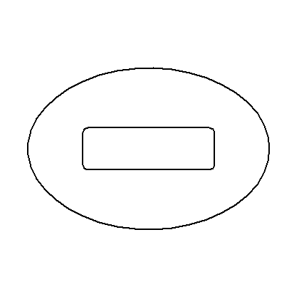 28x42mm ellipse stamping area for stick type band stamp with die plate.
